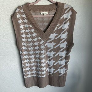 Kingston Brown  Knit Sweater Vest